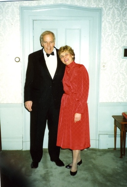 Bill and Cece Patterson smiling in formalwear