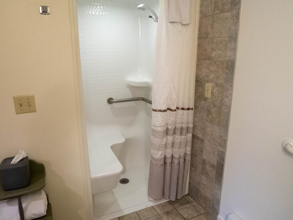 Room 10 ADA Accessible Shower With Bench